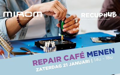 Repair Café Menen: gratis herstel en beleving